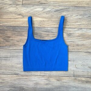 Zara Blue Cropped Tank